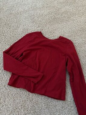 Old Navy Deep Wine Red Long Sleeve Top